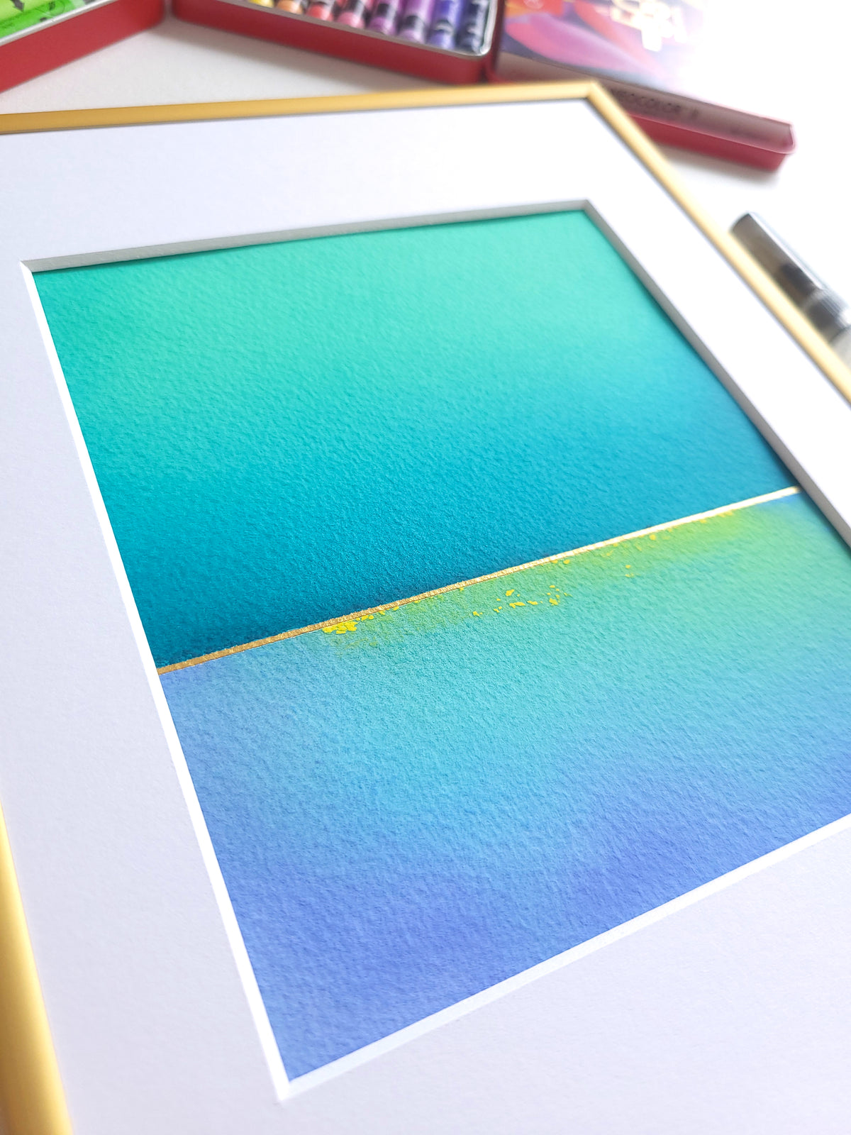 "Golden Horizon" ( 31/2026 ) - 18 x 24 cm