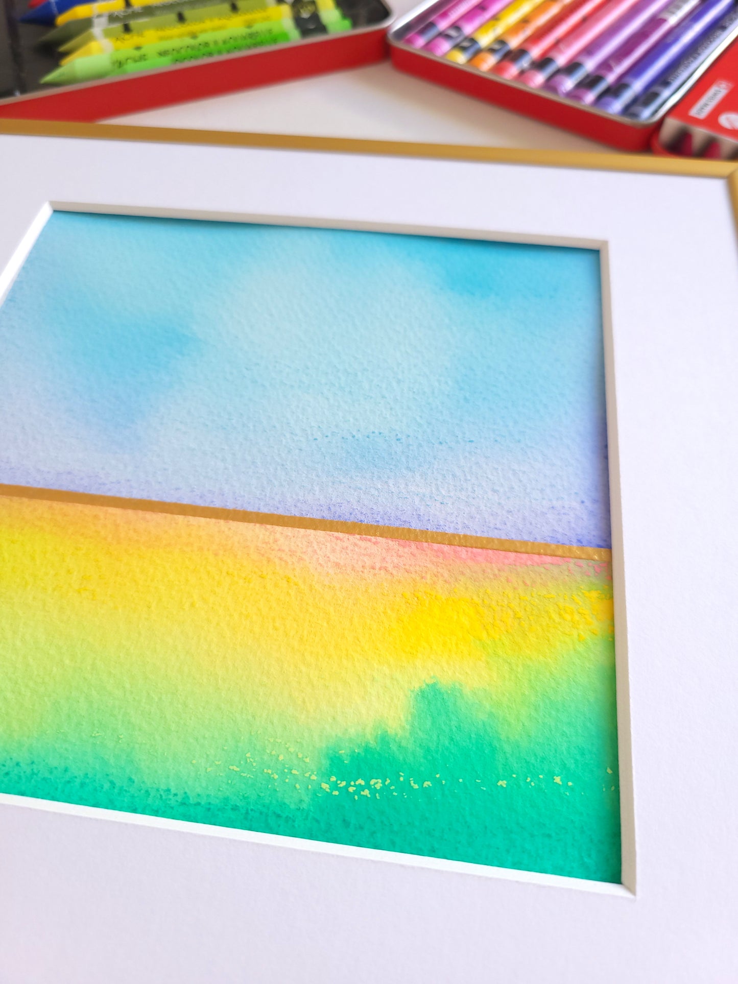 "Golden Horizon XLIII" - 20 x 20 cm