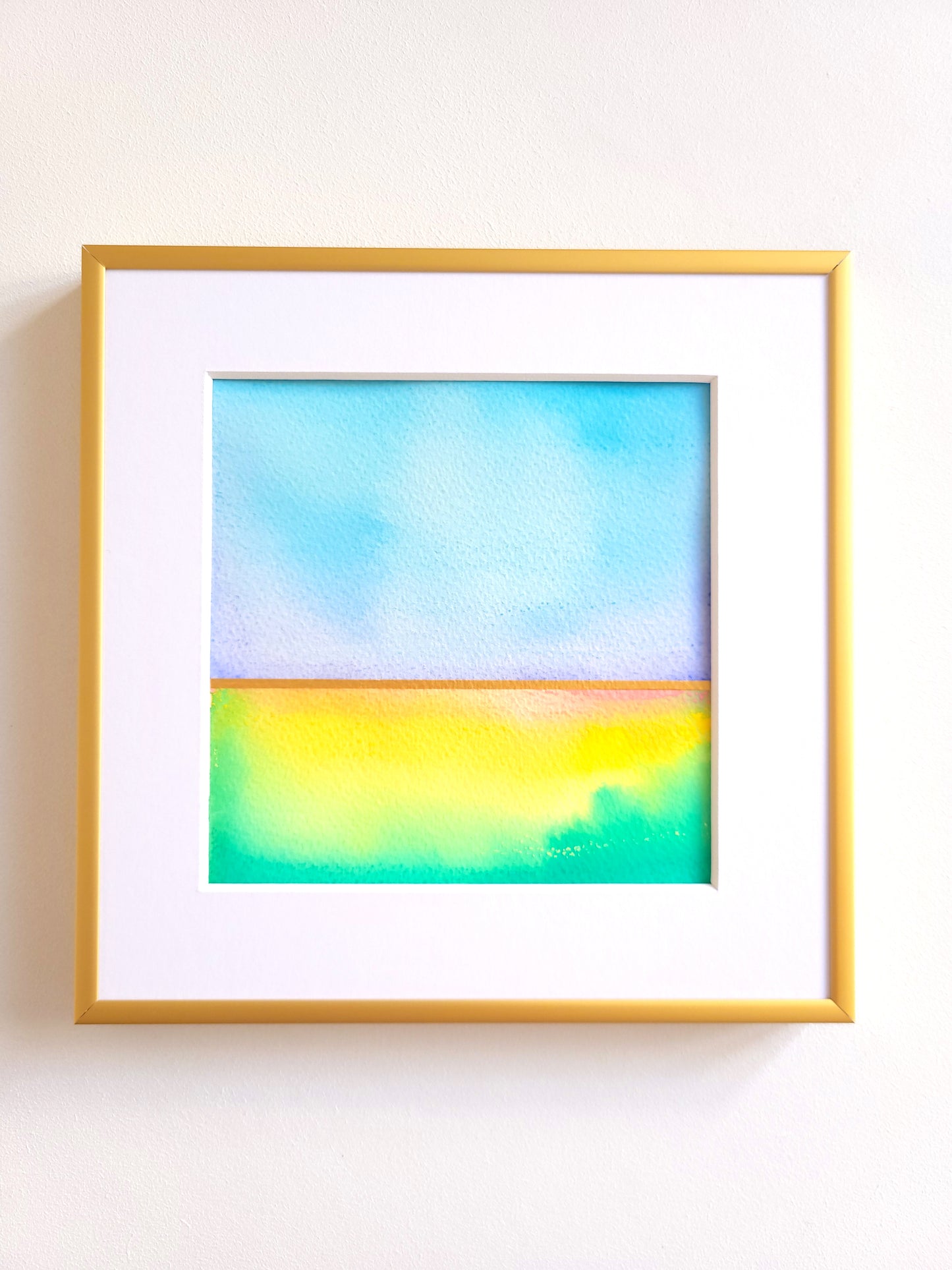 "Golden Horizon XLIII" - 20 x 20 cm