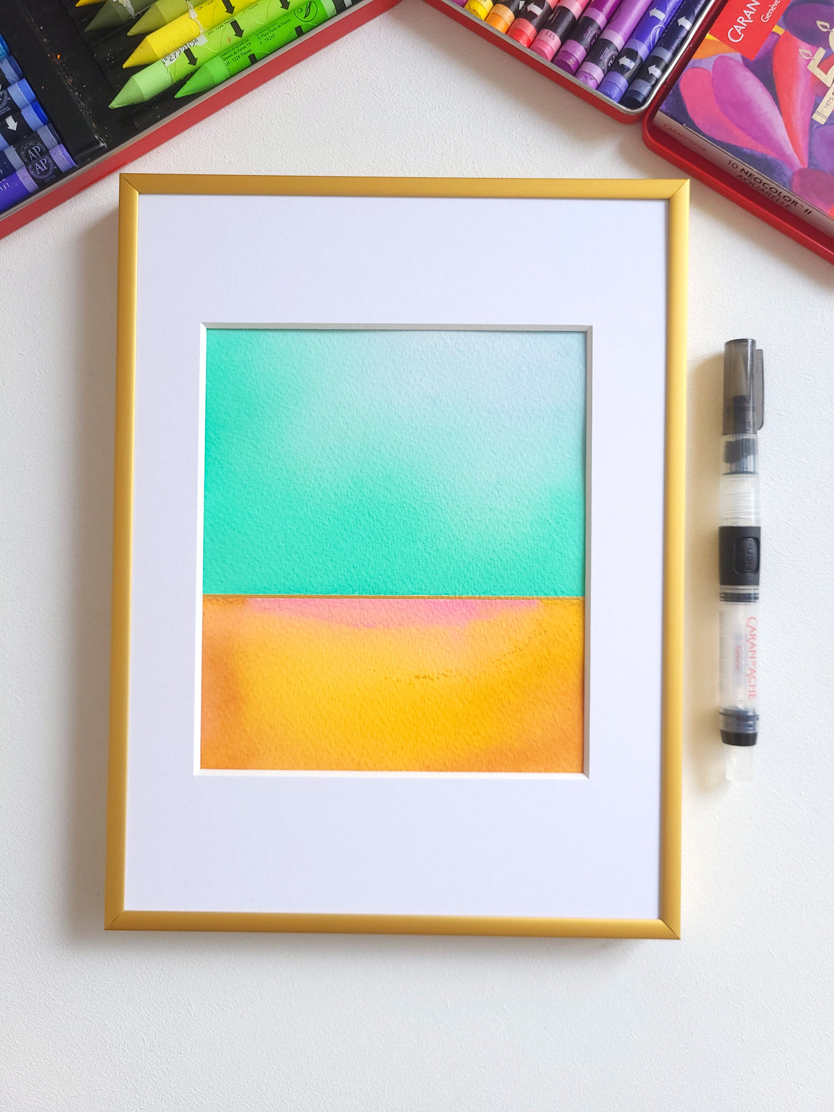 "Golden Horizon" ( 32/2026 ) - 18 x 24 cm