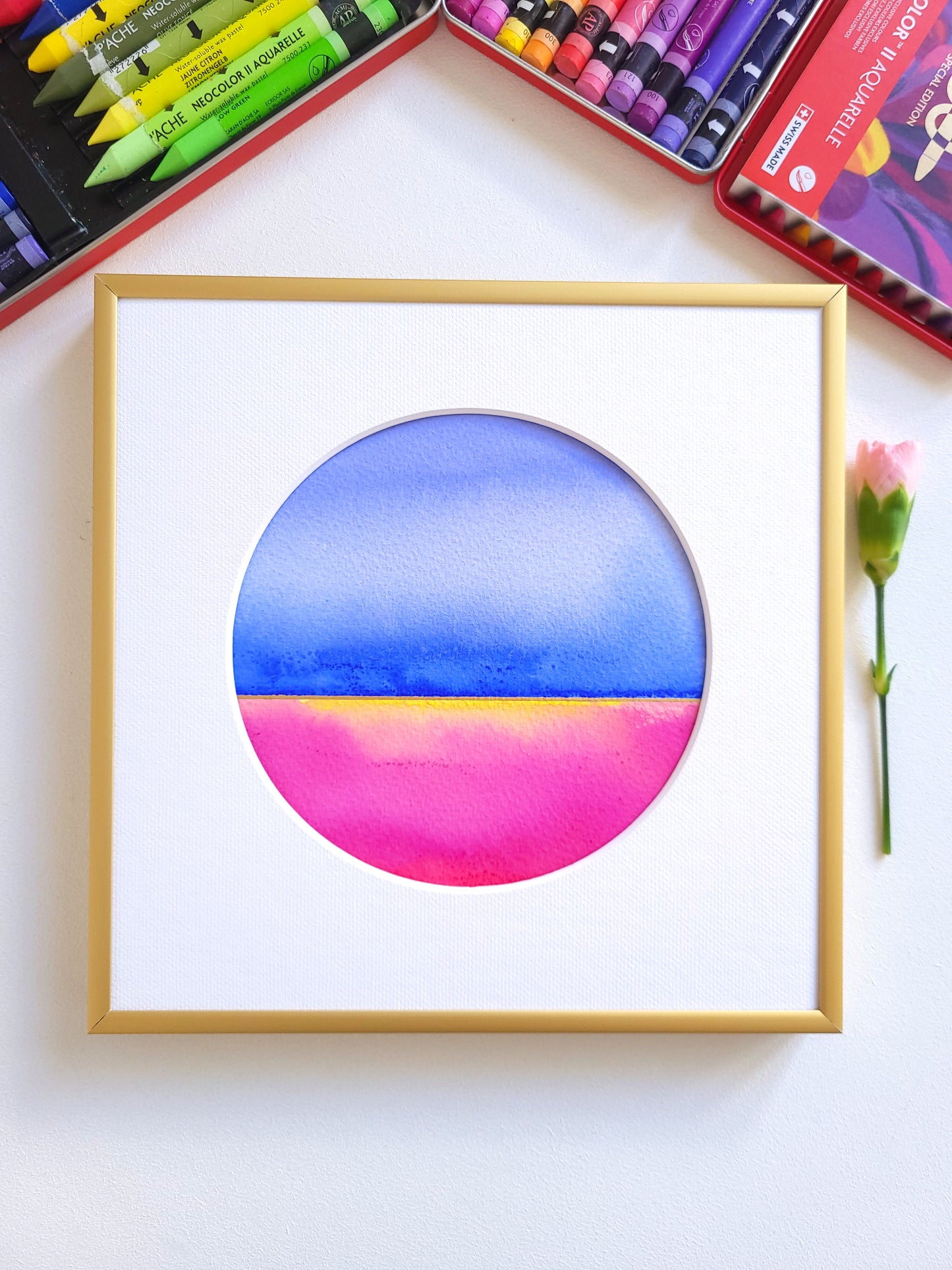 "Golden Horizon XLIV" - 20 x 20 cm