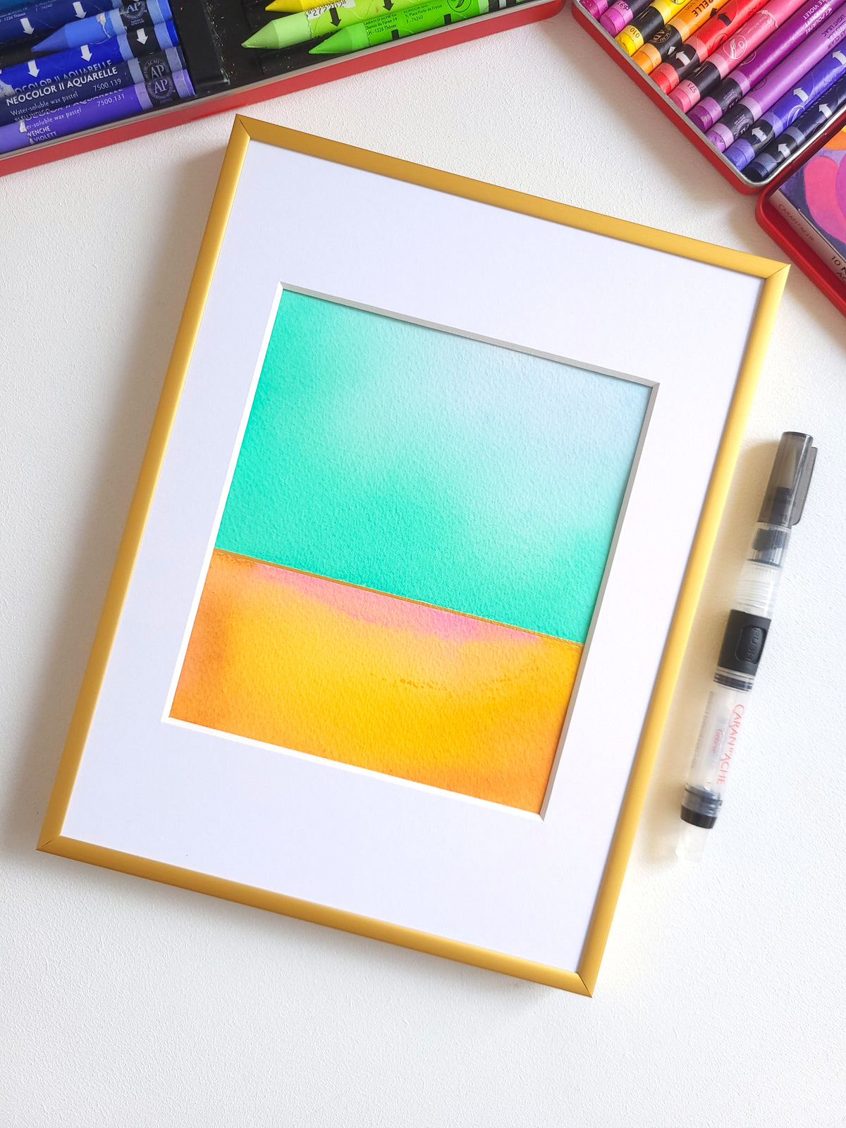 "Golden Horizon" ( 32/2026 ) - 18 x 24 cm