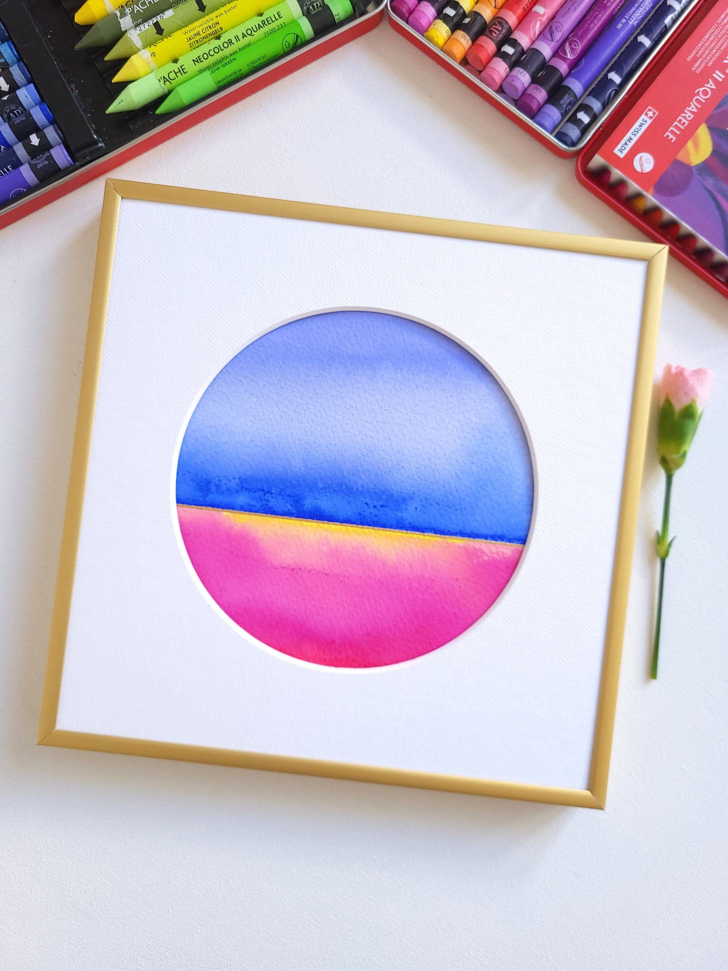 "Golden Horizon XLIV" - 20 x 20 cm