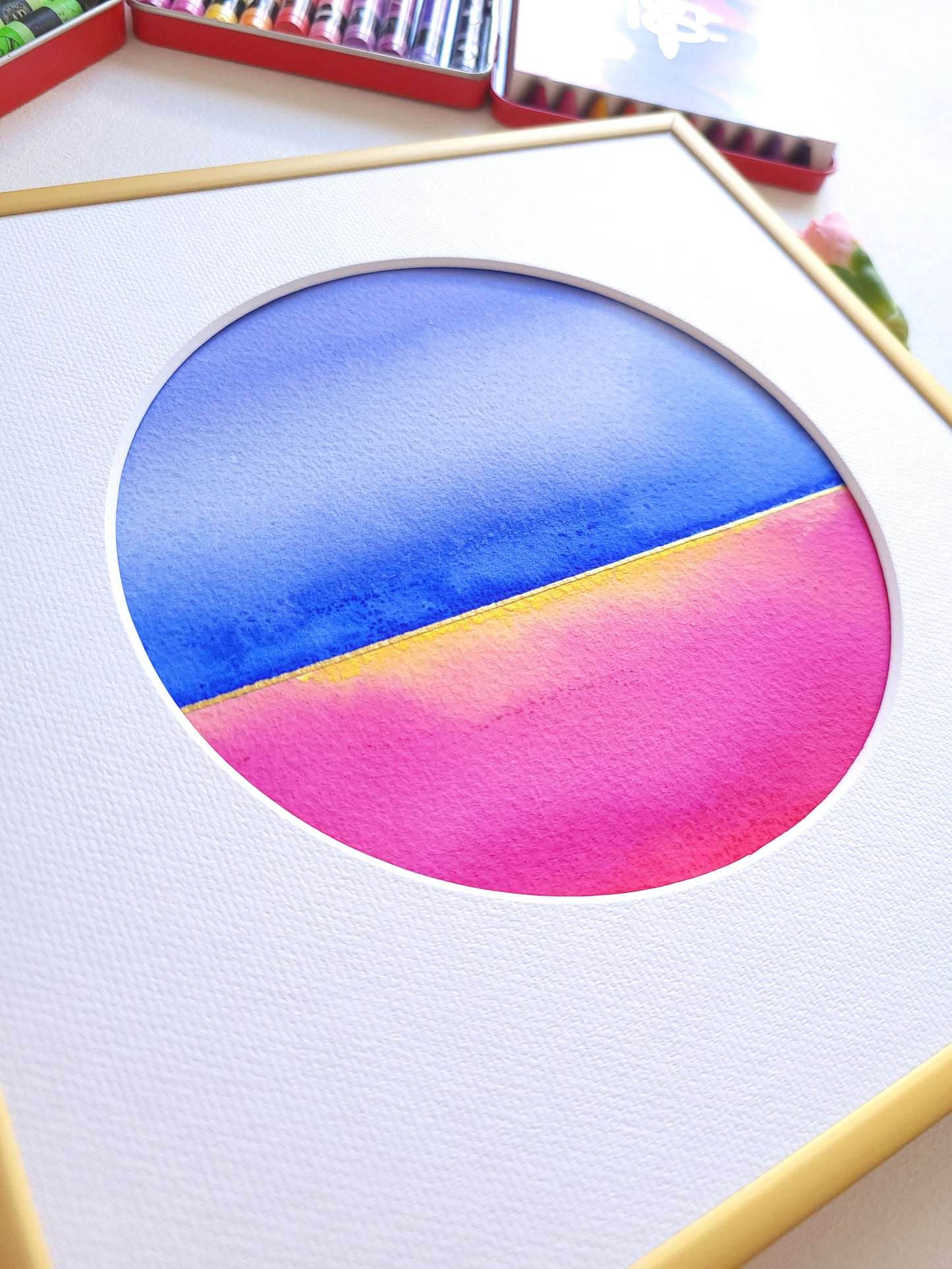 "Golden Horizon XLIV" - 20 x 20 cm