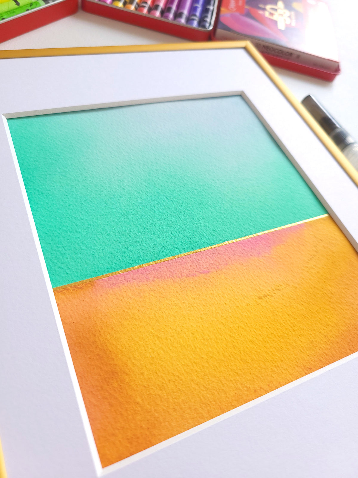 "Golden Horizon" ( 32/2026 ) - 18 x 24 cm