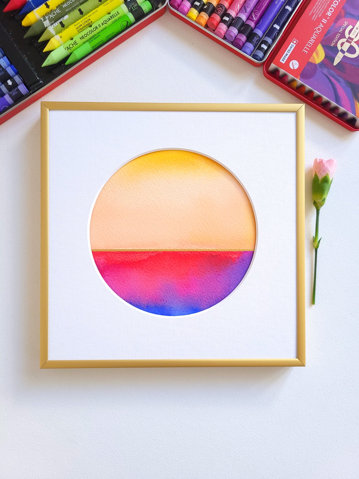 "Golden Horizon XLV" - 20 x 20 cm