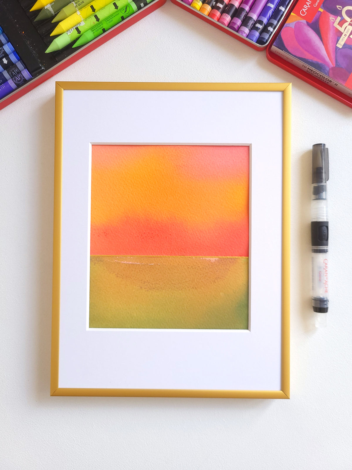 "Golden Horizon" ( 33/2026 ) - 18 x 24 cm