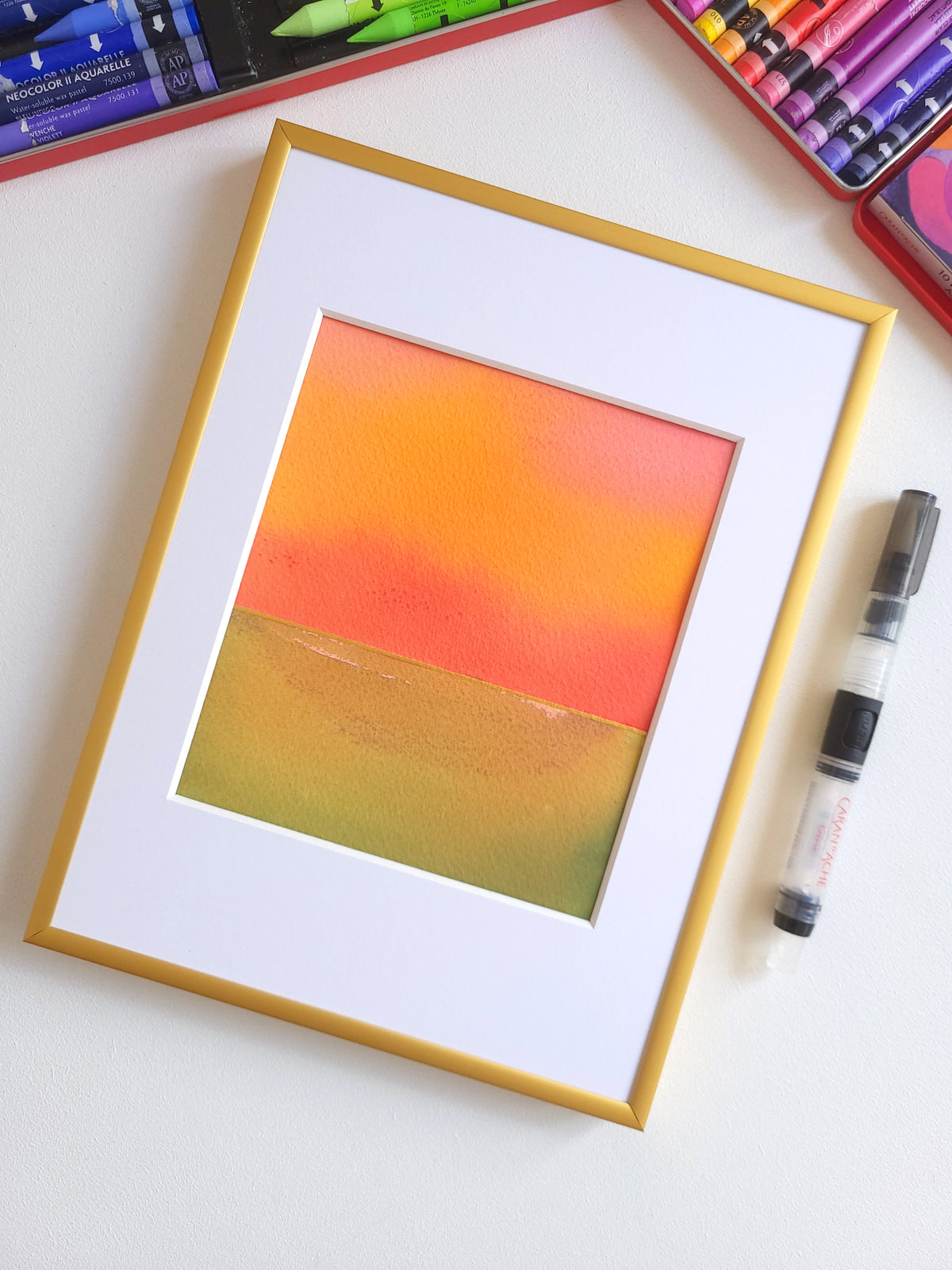 "Golden Horizon" ( 33/2026 ) - 18 x 24 cm