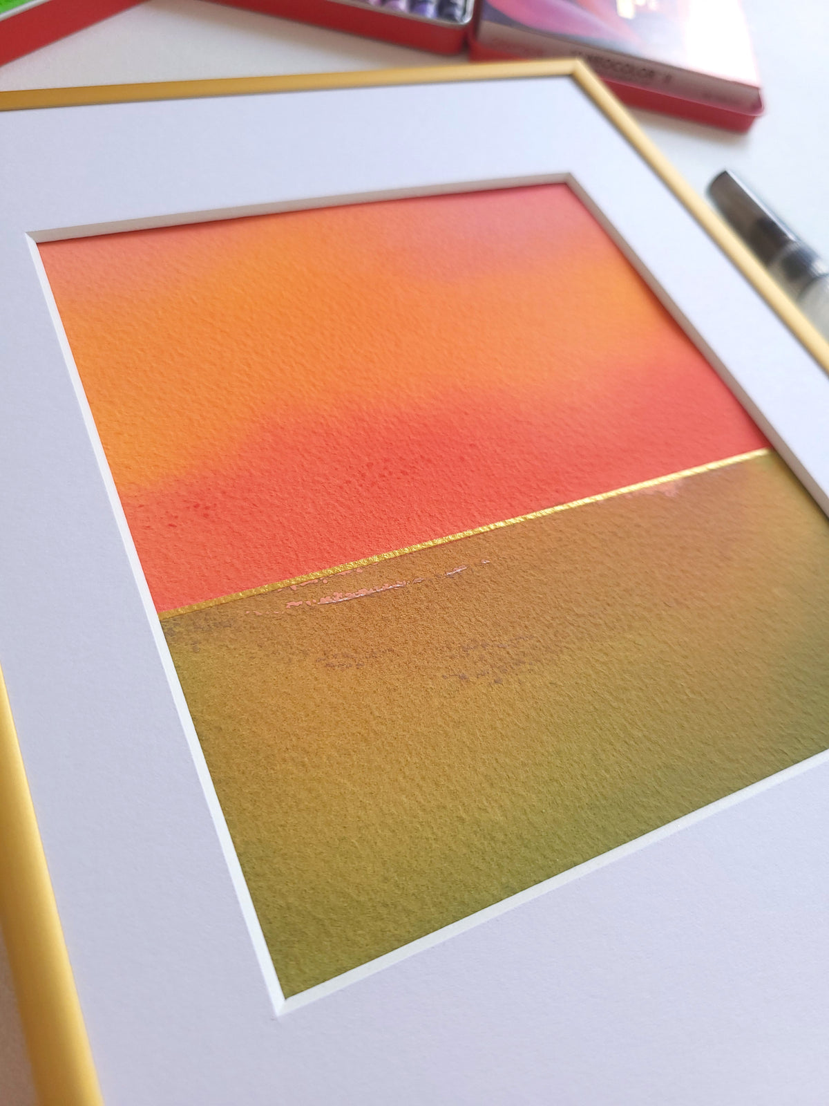 "Golden Horizon" ( 33/2026 ) - 18 x 24 cm