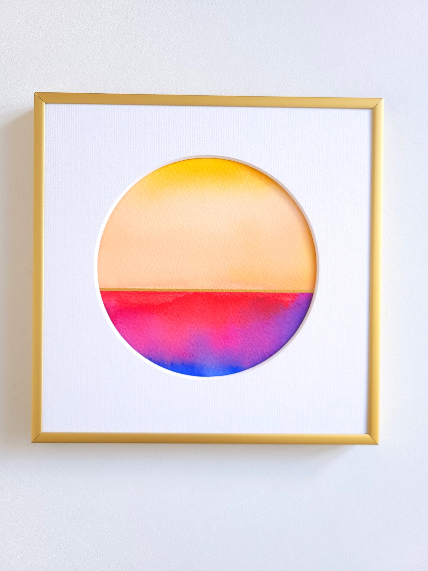 "Golden Horizon XLV" - 20 x 20 cm