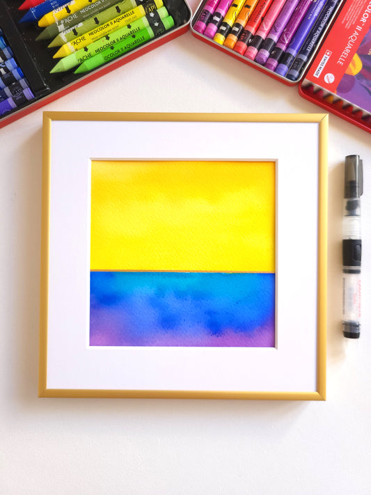 "Golden Horizon XLVI" - 20 x 20 cm