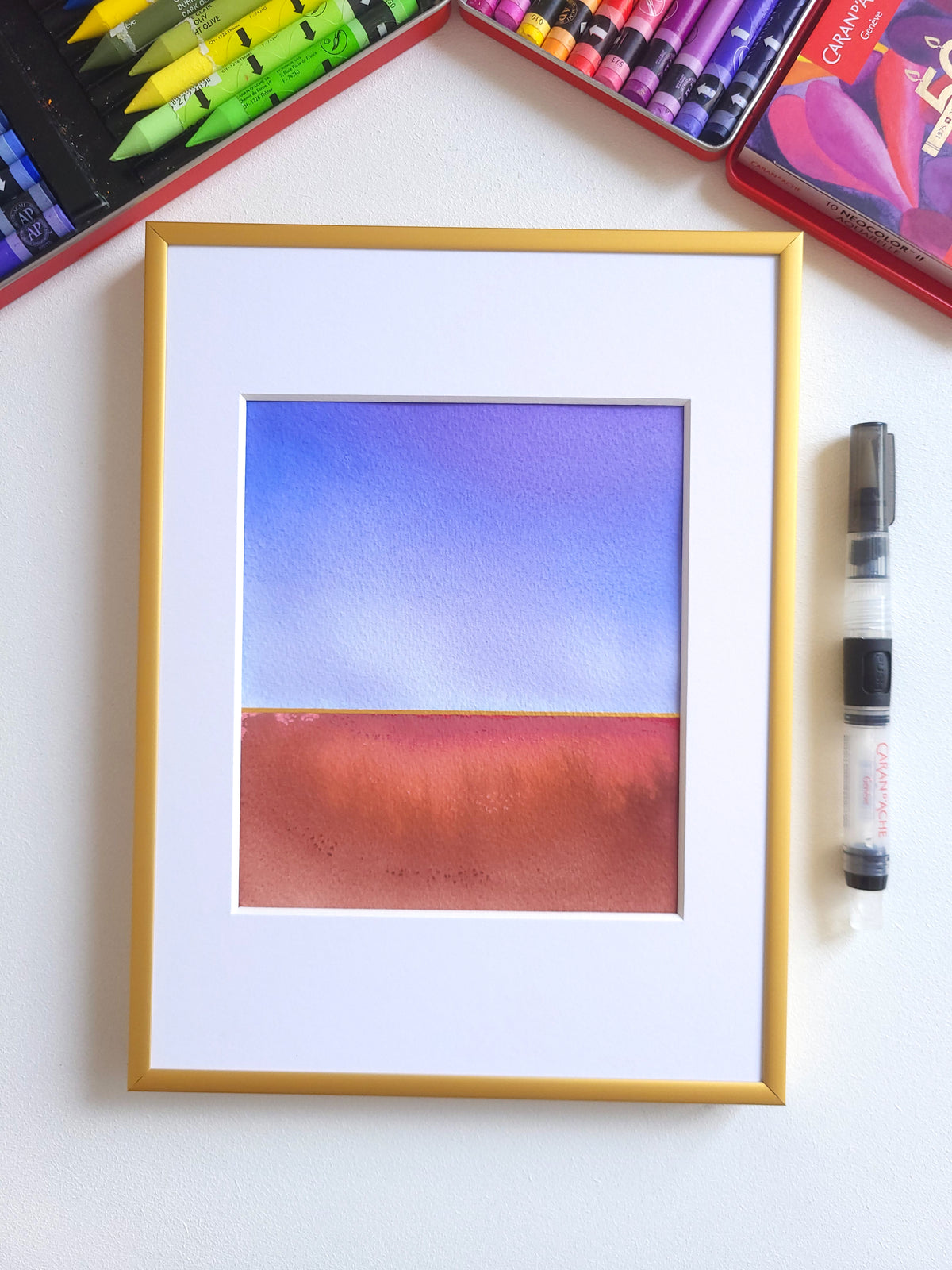 "Golden Horizon" ( 34/2026 ) - 18 x 24 cm