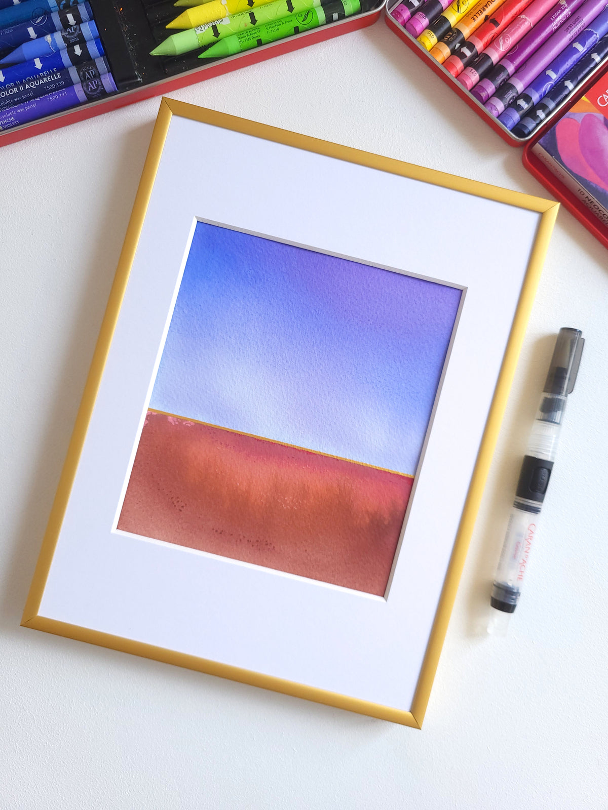 "Golden Horizon" ( 34/2026 ) - 18 x 24 cm
