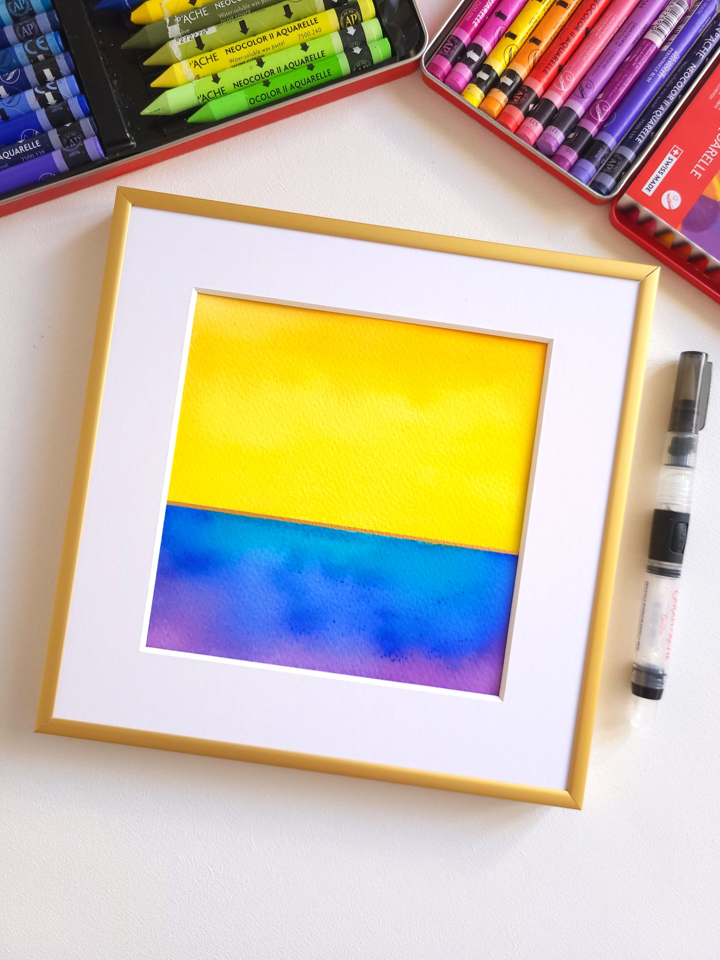 "Golden Horizon XLVI" - 20 x 20 cm