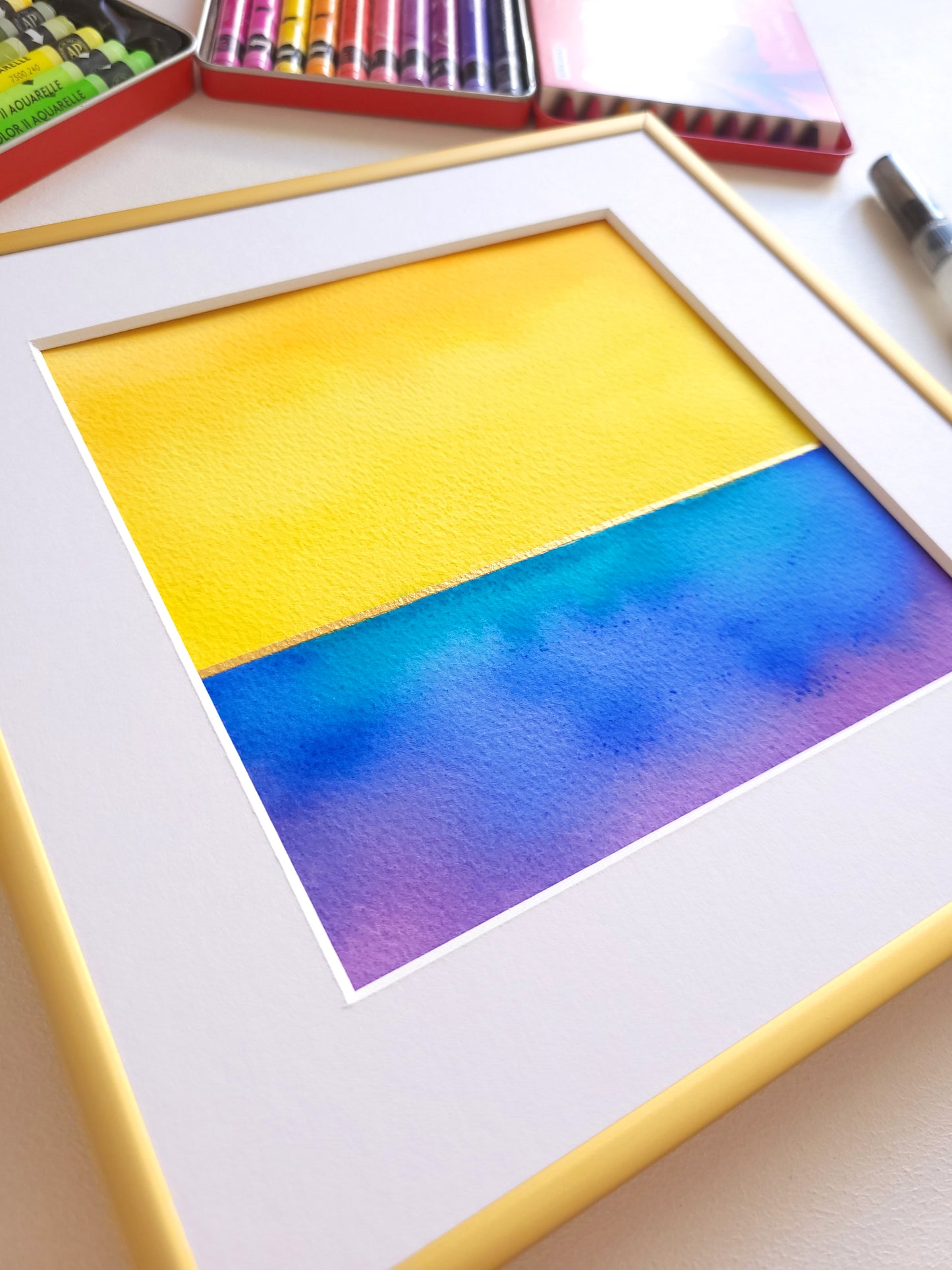 "Golden Horizon XLVI" - 20 x 20 cm