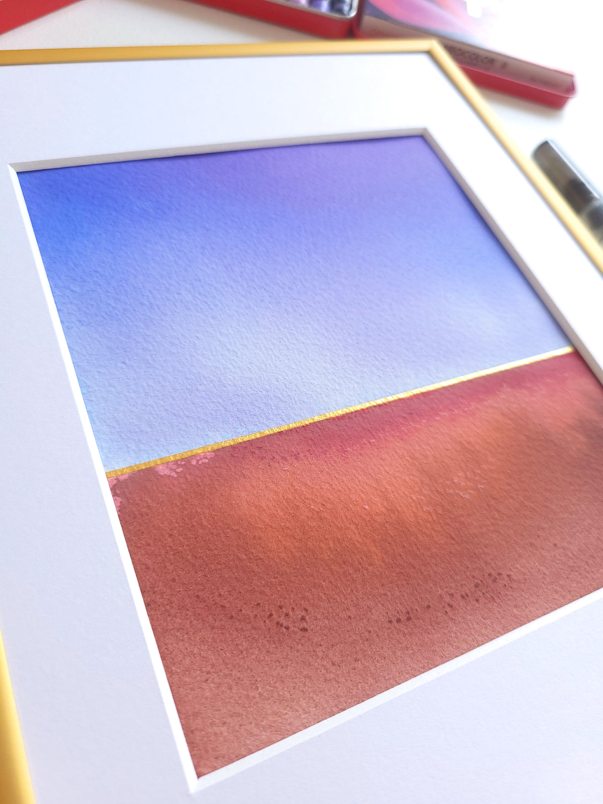 "Golden Horizon" ( 34/2026 ) - 18 x 24 cm