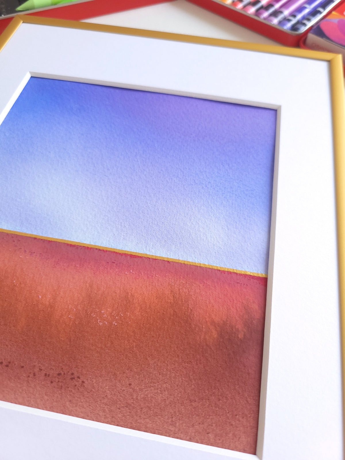 "Golden Horizon" ( 34/2026 ) - 18 x 24 cm