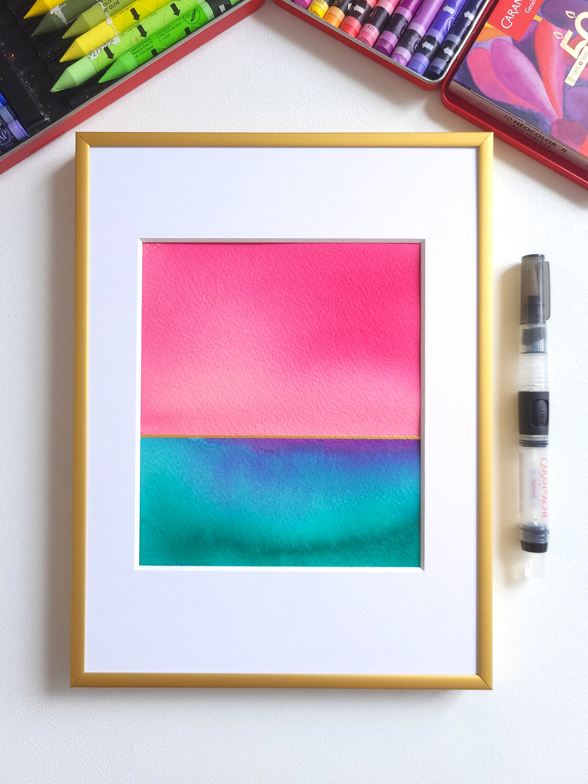 "Golden Horizon" ( 35/2026 ) - 18 x 24 cm