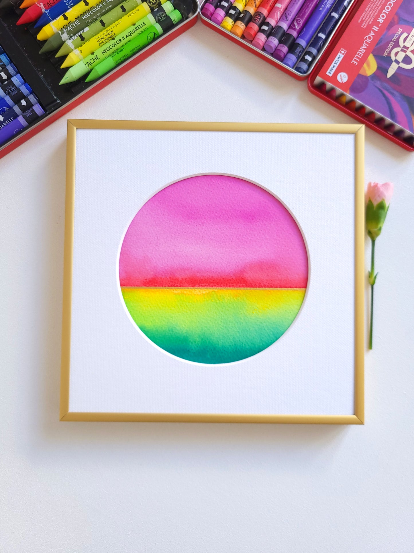 "Golden Horizon XLVII" - 20 x 20 cm