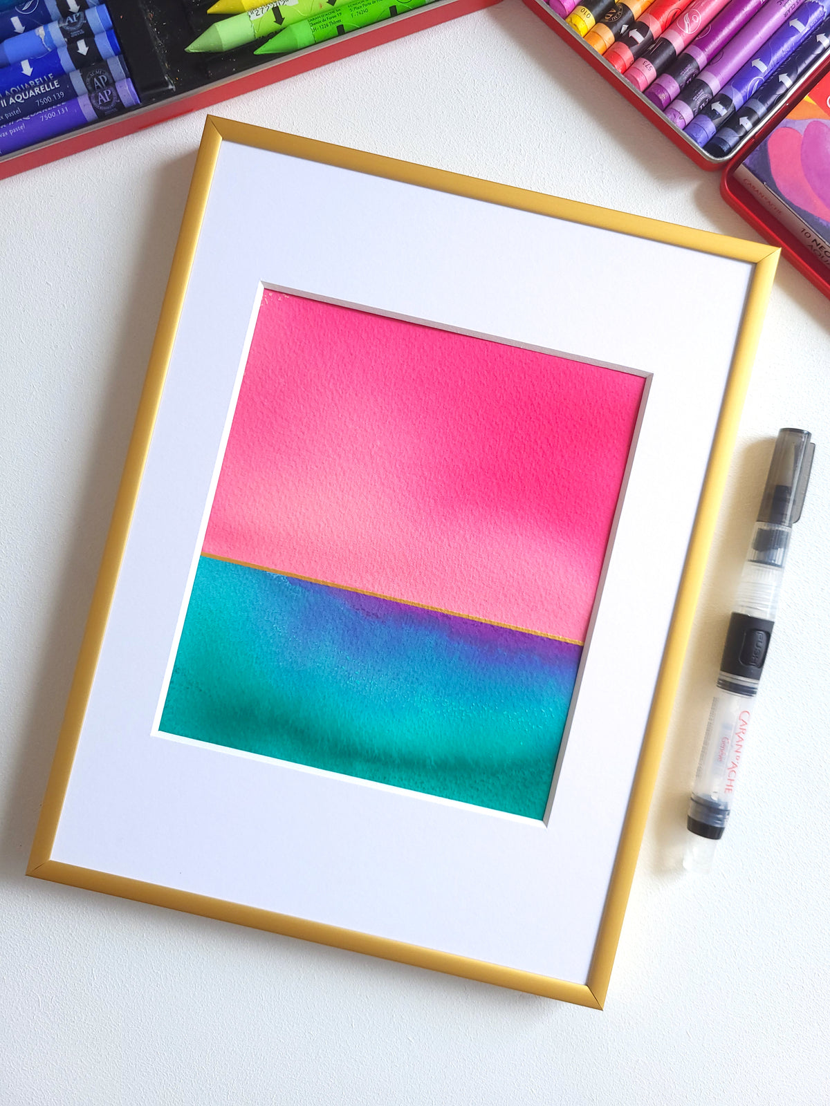 "Golden Horizon" ( 35/2026 ) - 18 x 24 cm