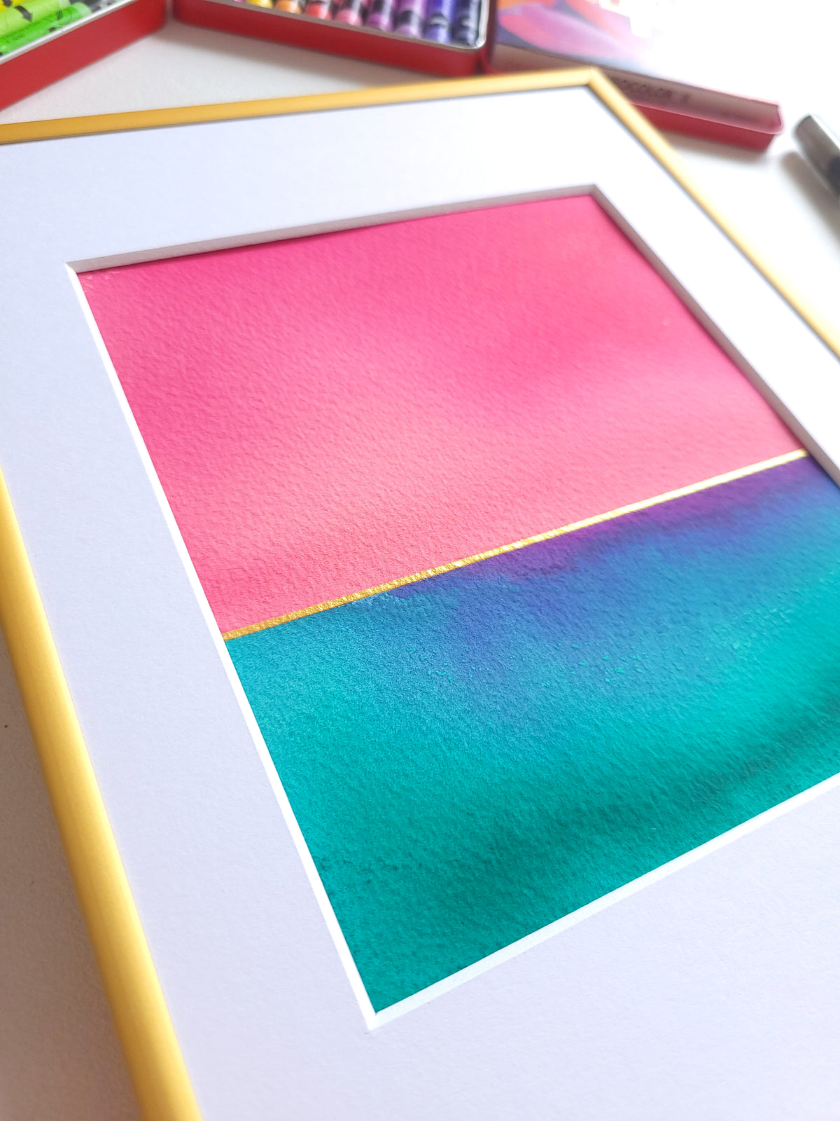 "Golden Horizon" ( 35/2026 ) - 18 x 24 cm