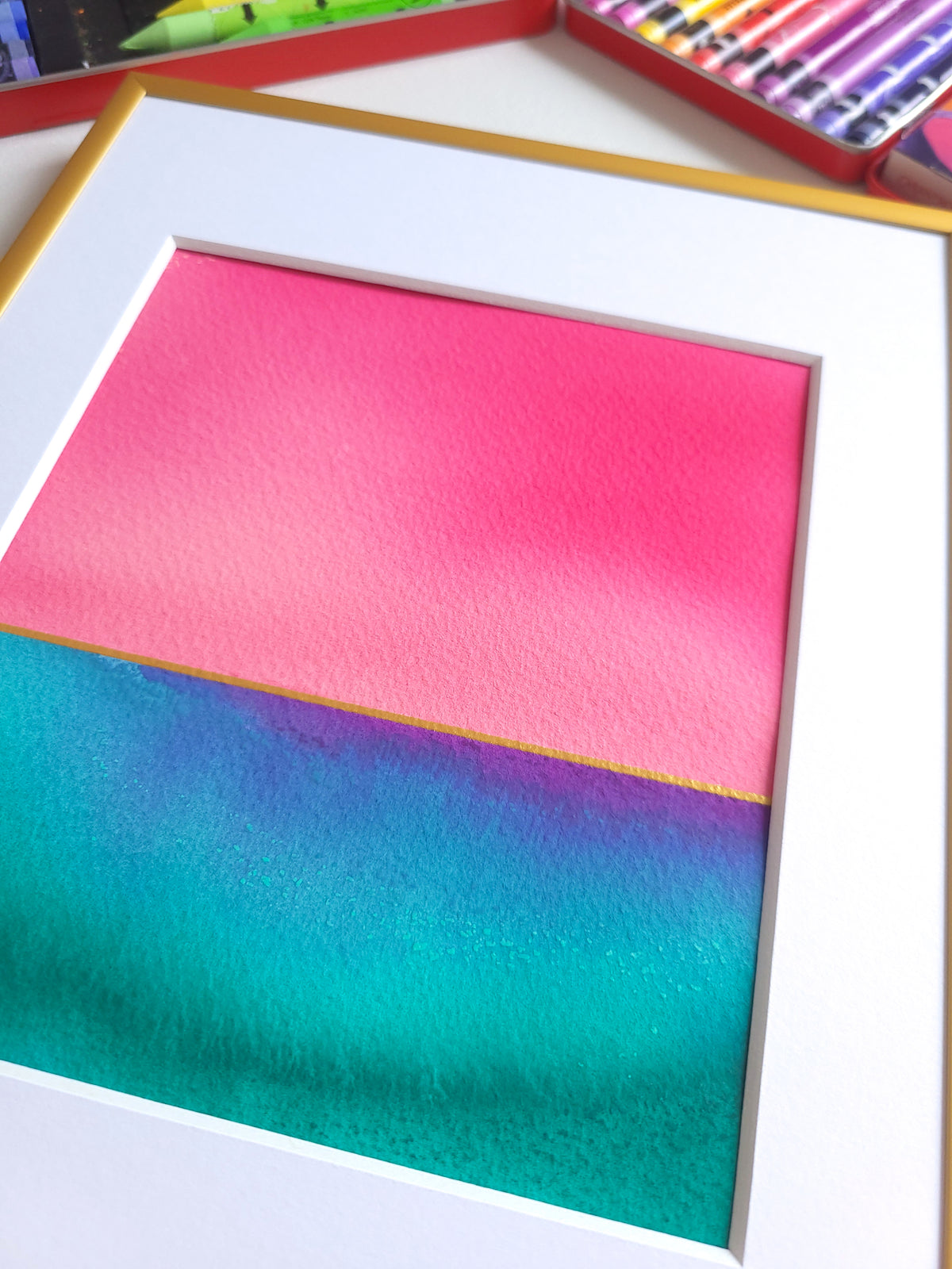"Golden Horizon" ( 35/2026 ) - 18 x 24 cm