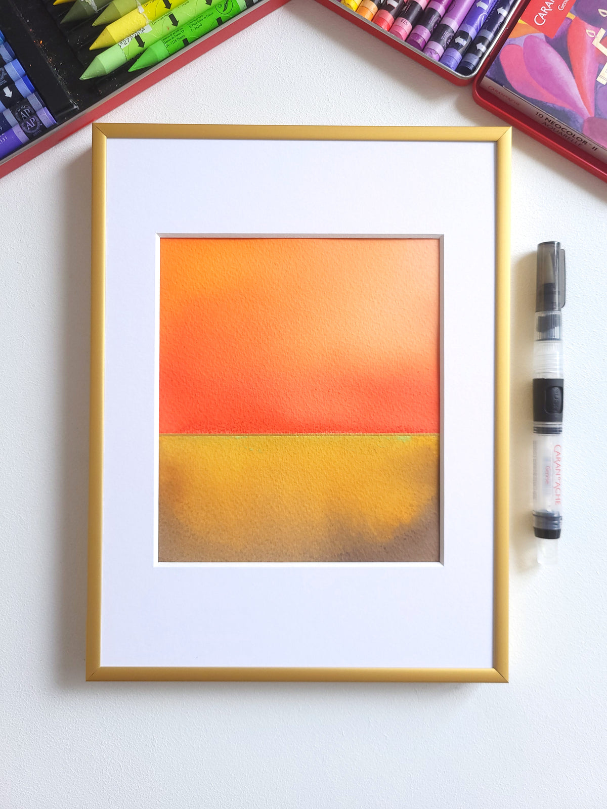 "Golden Horizon" ( 36/2026 ) - 18 x 24 cm
