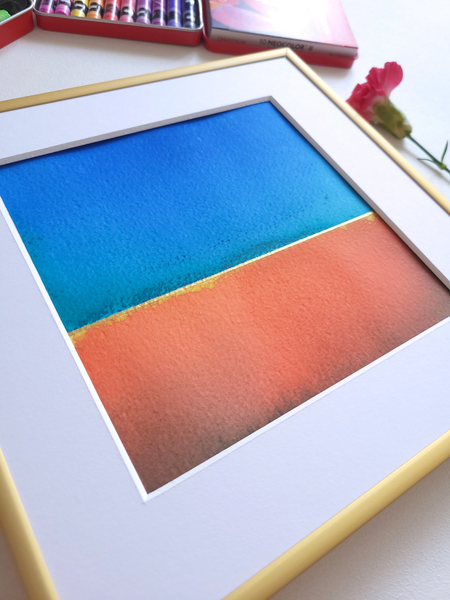 "Golden Horizon XLIX" - 20 x 20 cm