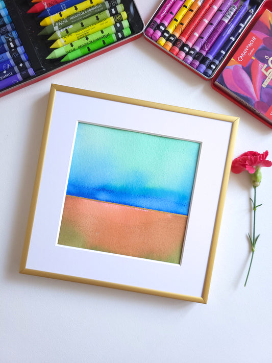 "Golden Horizon LI" - 20 x 20 cm
