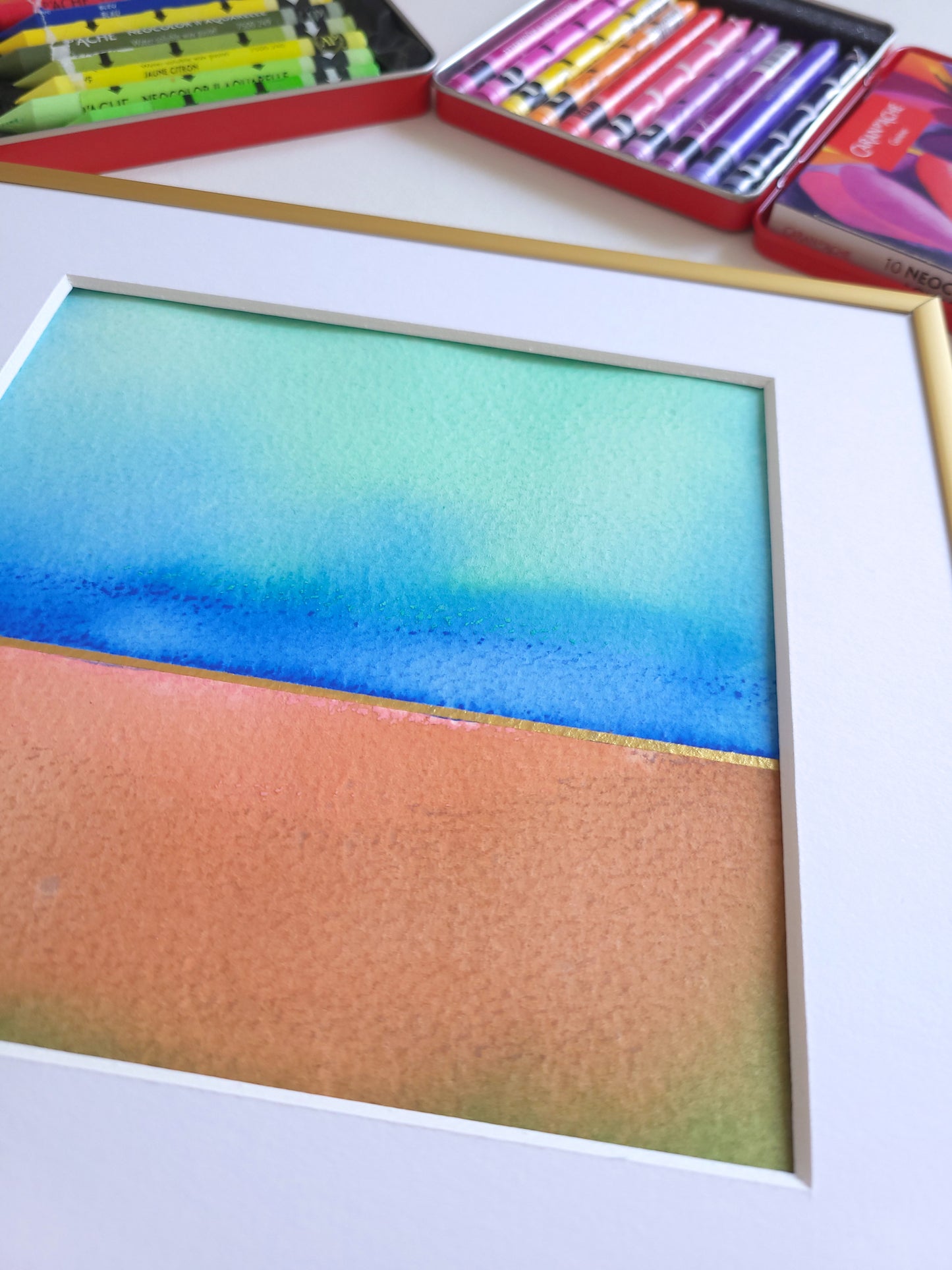"Golden Horizon LI" - 20 x 20 cm
