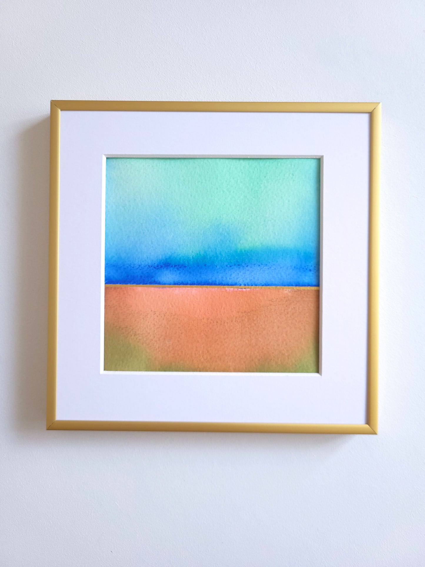"Golden Horizon LI" - 20 x 20 cm