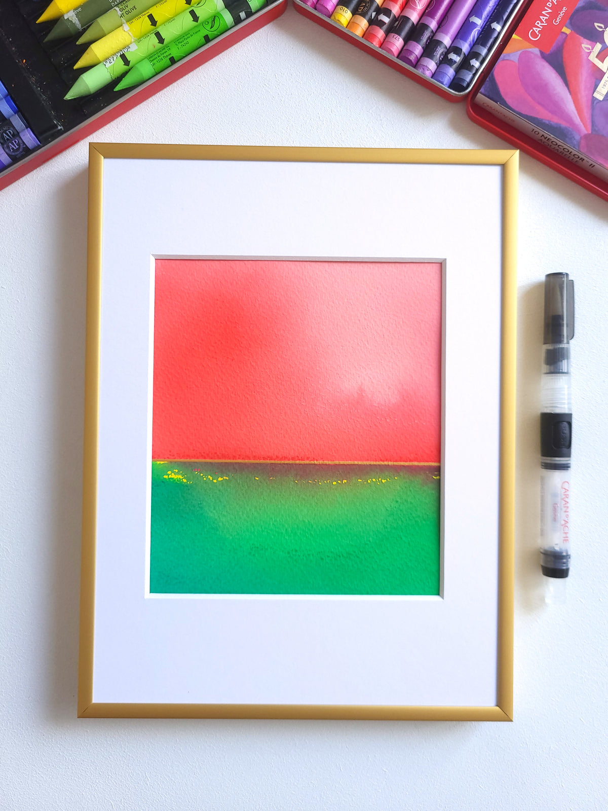 "Golden Horizon" ( 38/2026 ) - 18 x 24 cm