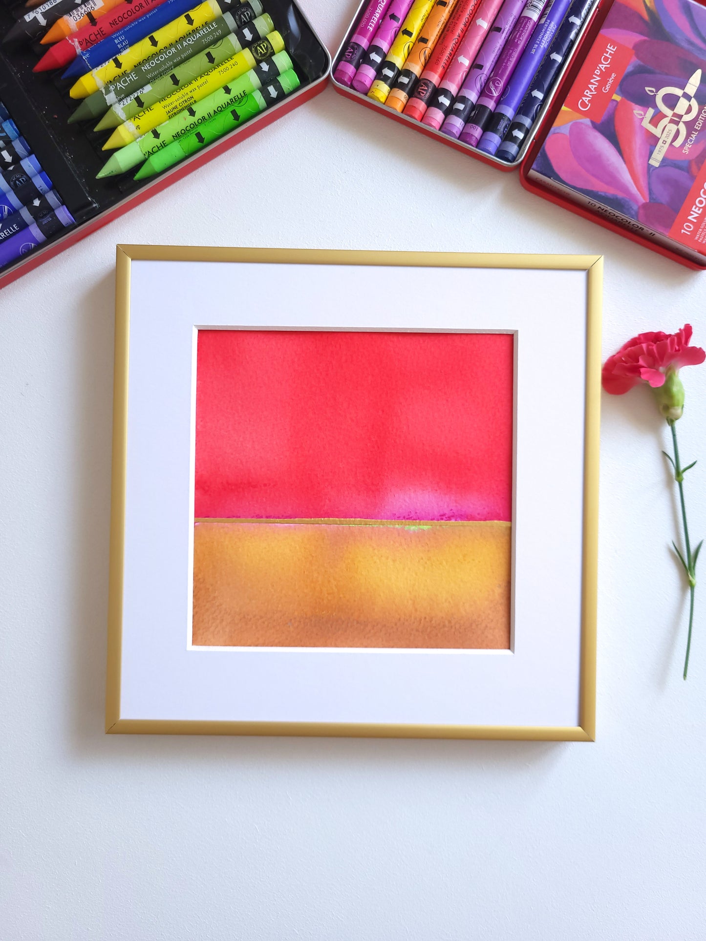 "Golden Horizon LII" - 20 x 20 cm