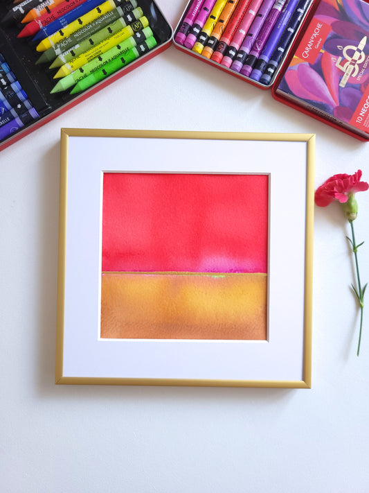 "Golden Horizon LII" - 20 x 20 cm