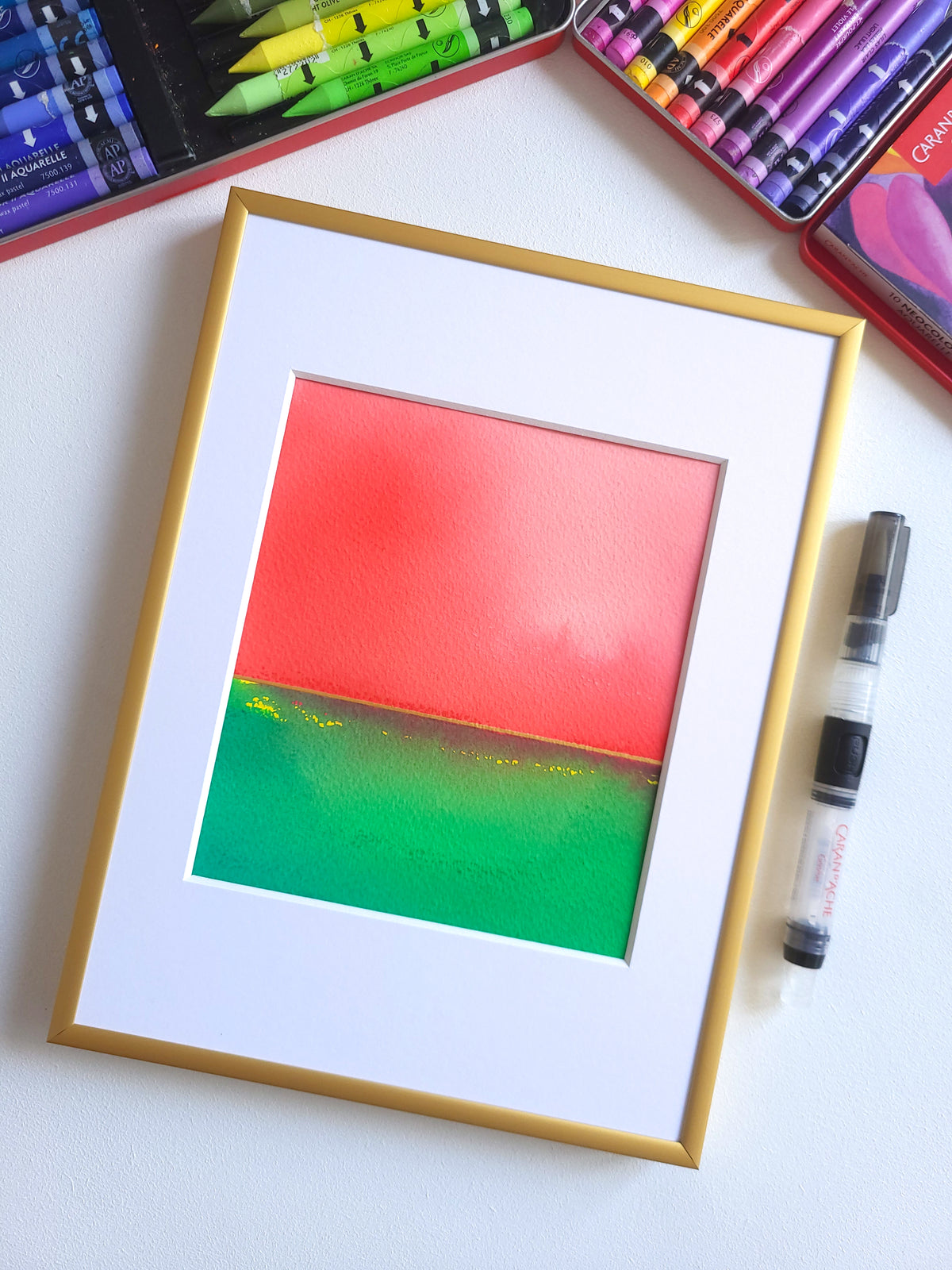 "Golden Horizon" ( 38/2026 ) - 18 x 24 cm