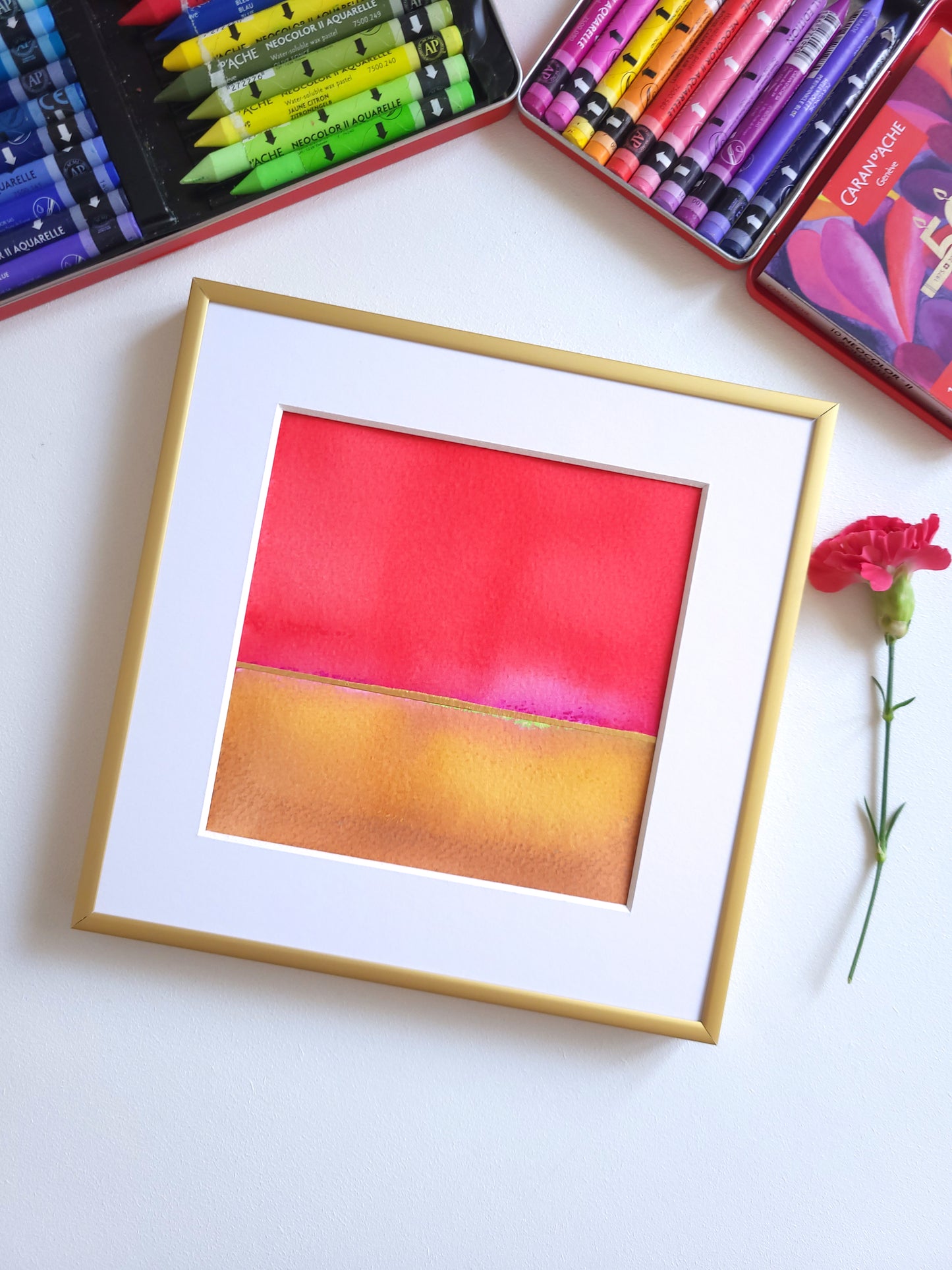"Golden Horizon LII" - 20 x 20 cm