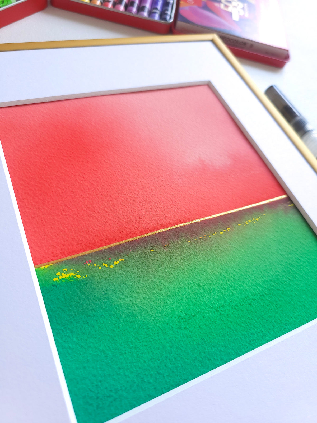 "Golden Horizon" ( 38/2026 ) - 18 x 24 cm