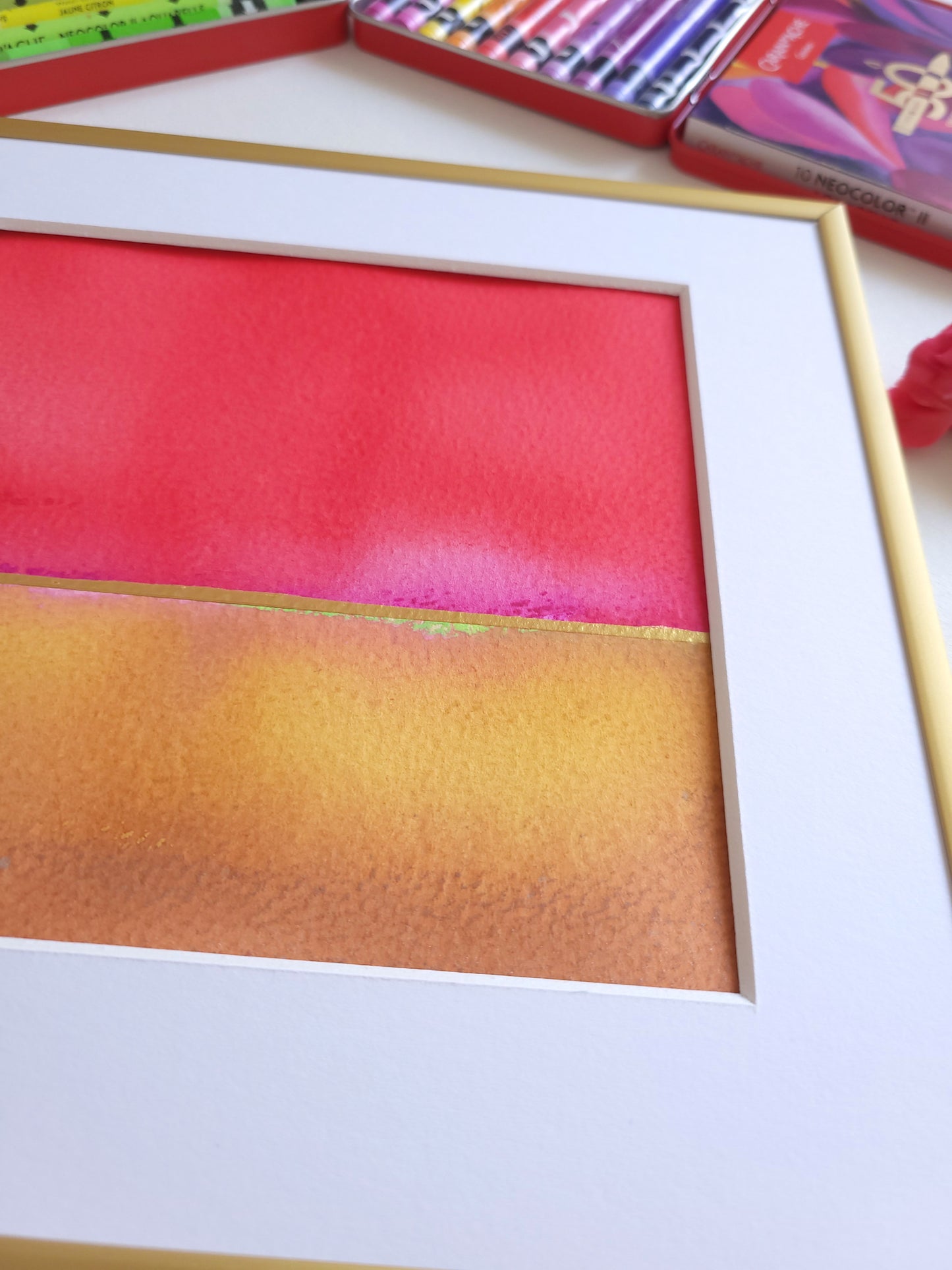 "Golden Horizon LII" - 20 x 20 cm