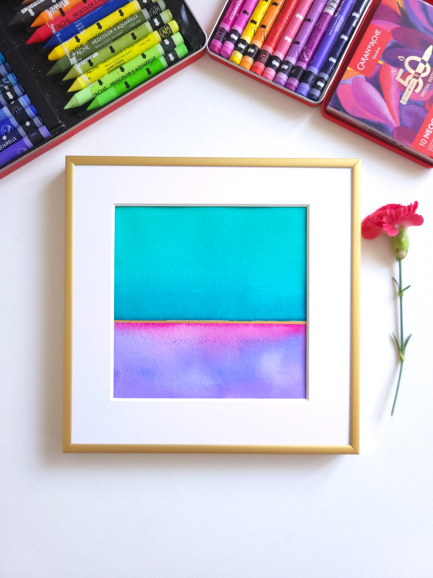 "Golden Horizon LIII" - 20 x 20 cm