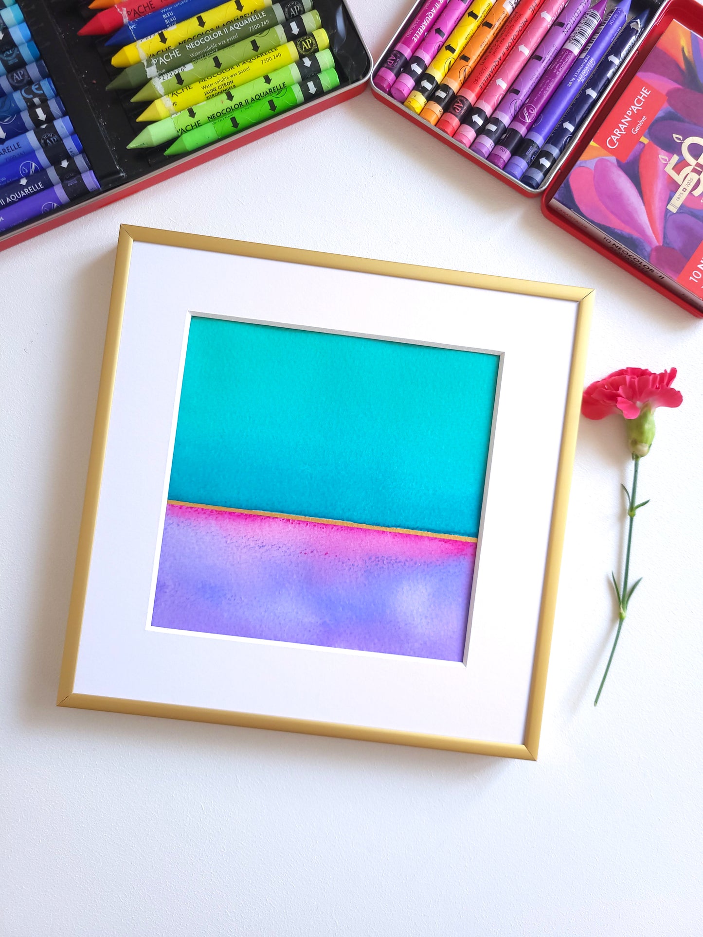 "Golden Horizon LIII" - 20 x 20 cm
