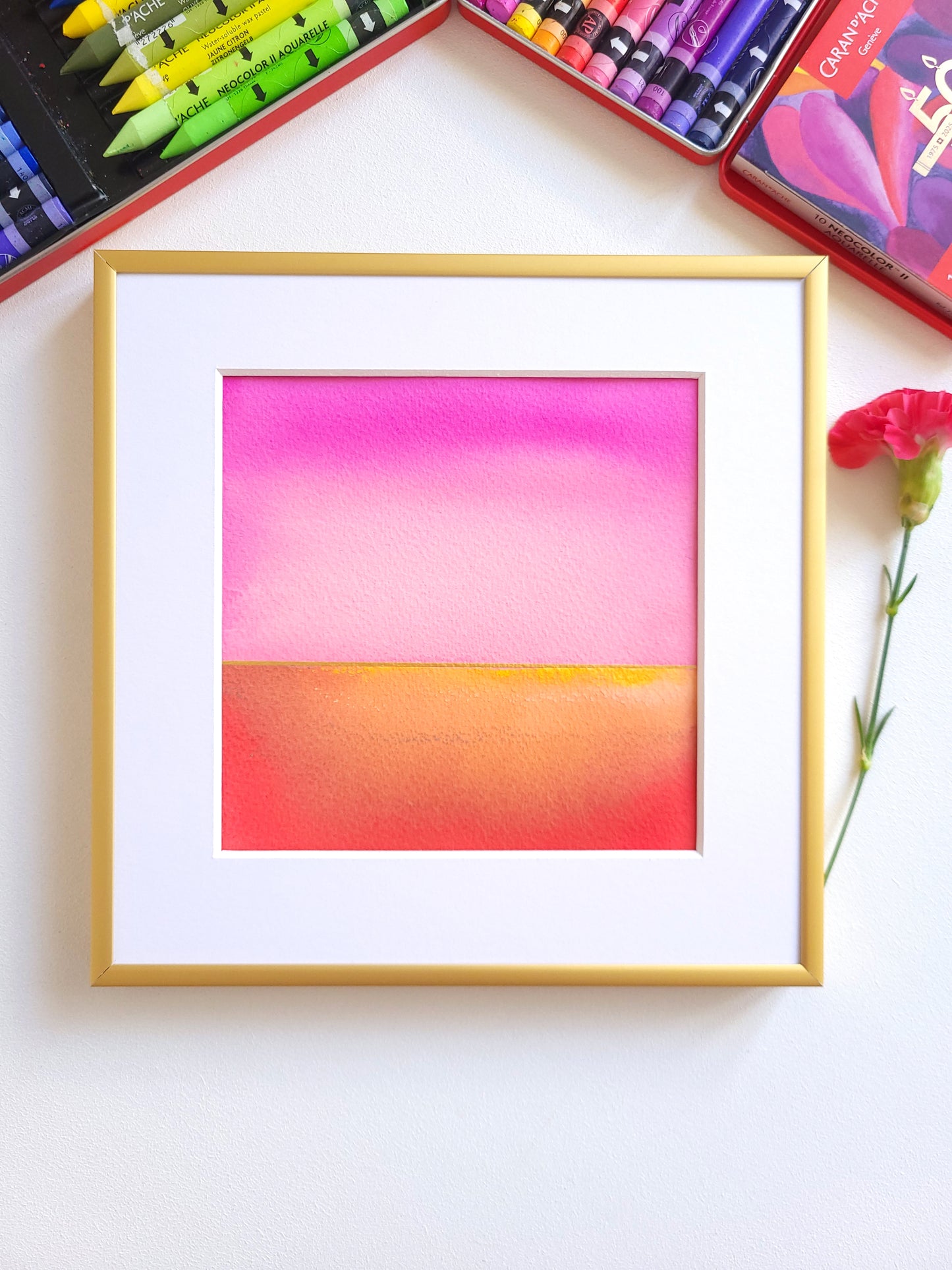 "Golden Horizon" ( 3/2026 ) - 20 x 20 cm