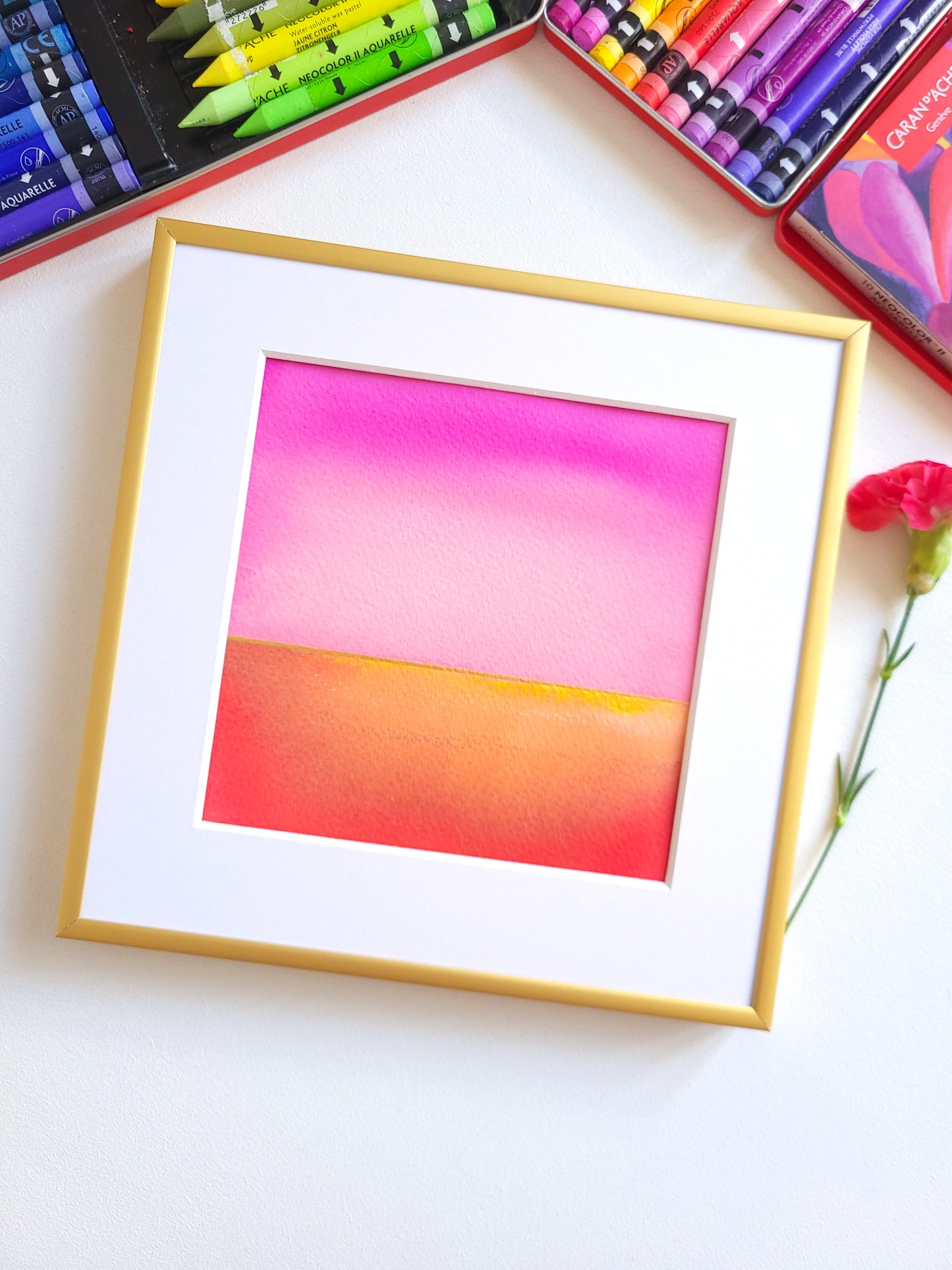 "Golden Horizon" ( 3/2026 ) - 20 x 20 cm