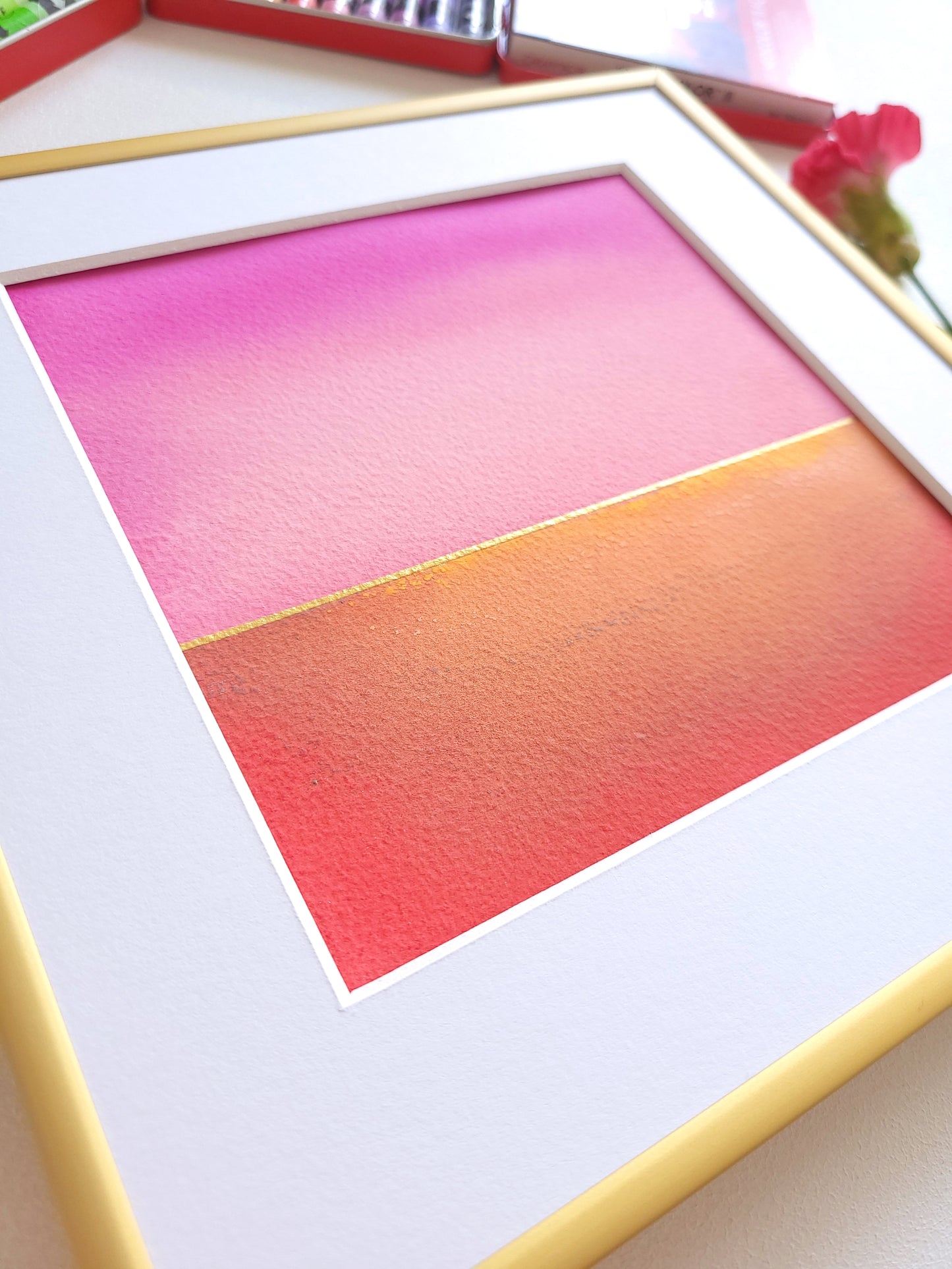 "Golden Horizon" ( 3/2026 ) - 20 x 20 cm