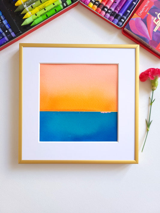 "Golden Horizon" ( 4/2026 ) - 20 x 20 cm