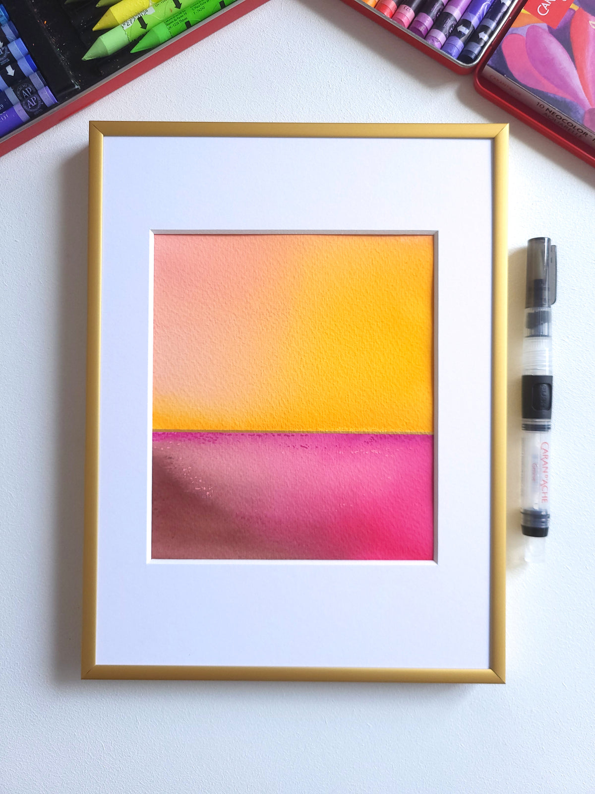 "Golden Horizon" ( 40/2026 ) - 18 x 24 cm