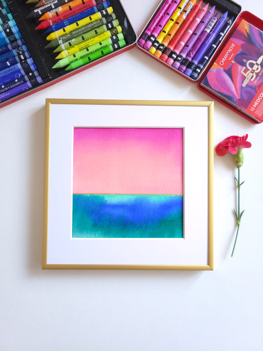 "Golden Horizon LIV" - 20 x 20 cm
