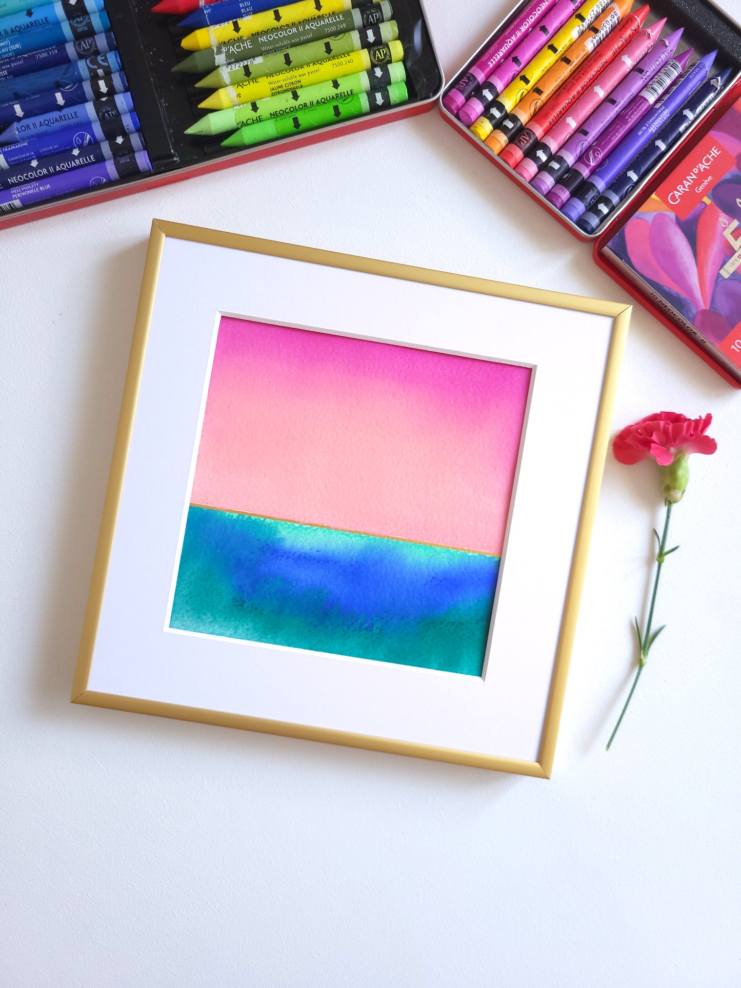"Golden Horizon LIV" - 20 x 20 cm