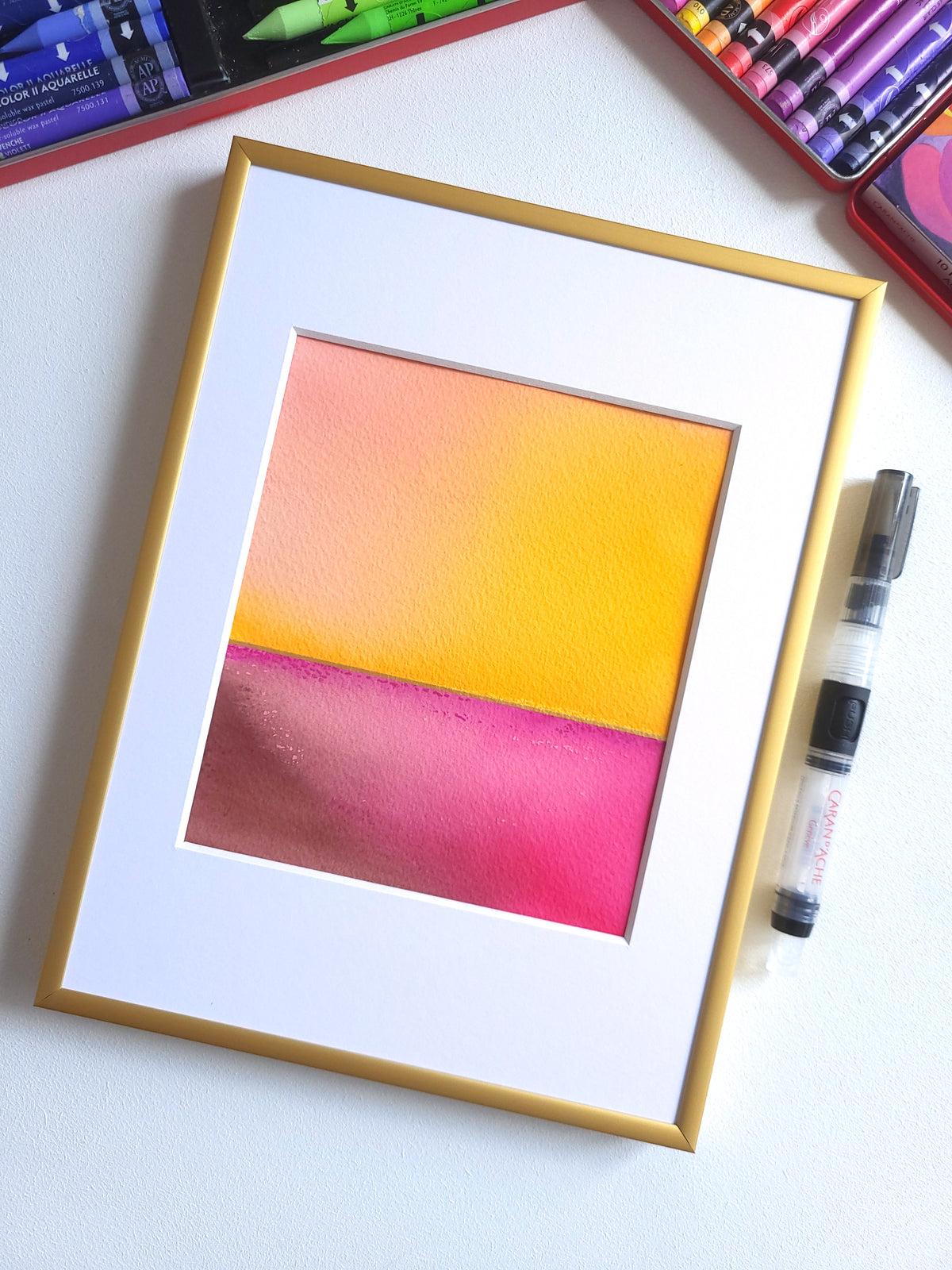 "Golden Horizon" ( 40/2026 ) - 18 x 24 cm
