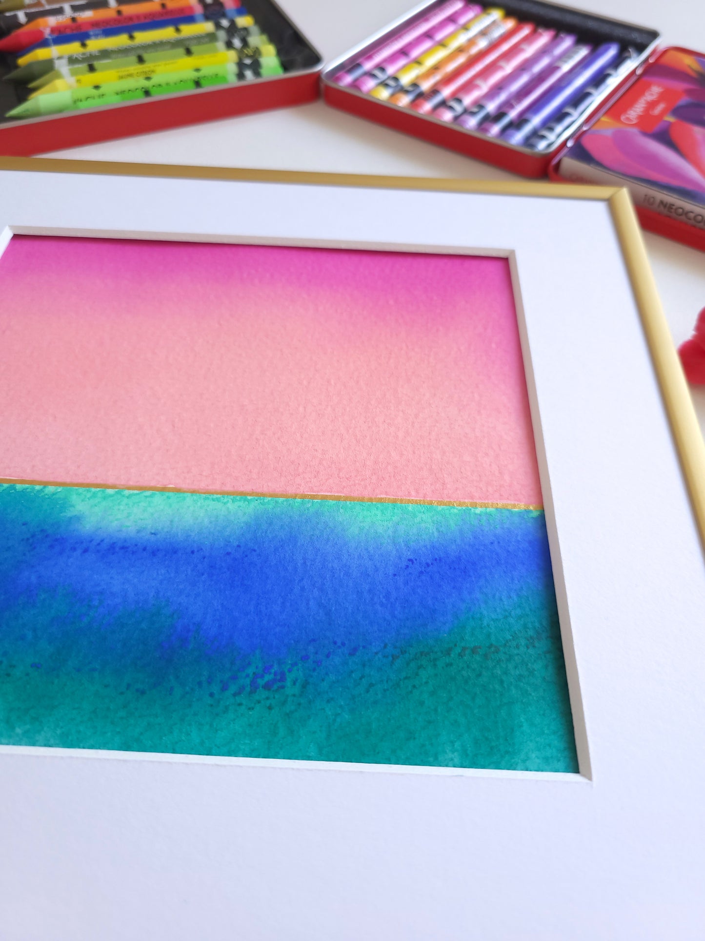 "Golden Horizon LIV" - 20 x 20 cm