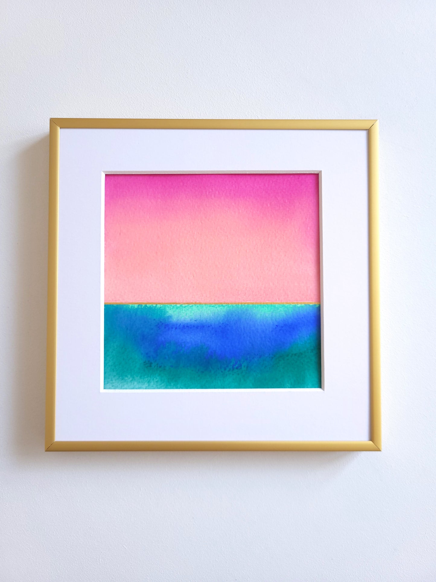 "Golden Horizon LIV" - 20 x 20 cm